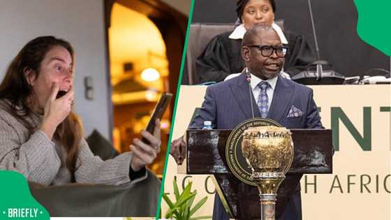 Finance Minister Enoch Godongwana caught in awkward parliament moment, SA reacts