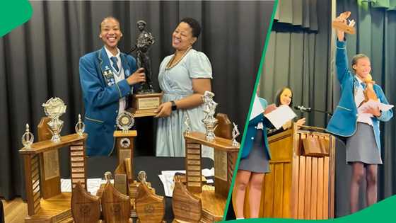 "The is a big flex": Matriculant scoops 28 certificates and 11 trophies at prize-giving, SA proud