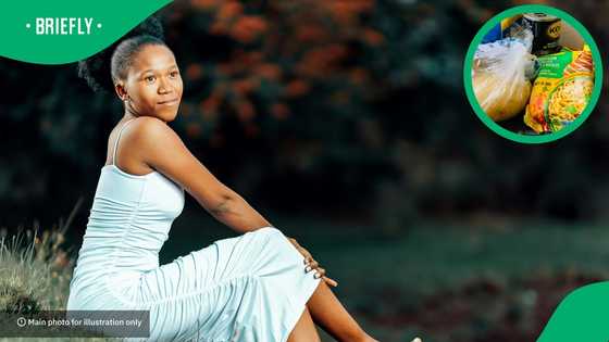 "Being a student is hard": University student shows what she bought with R50 sent by mom, SA touched