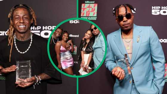 Lil Wayne and Nas show off their daughters at the Hip Hop 50 Billboard event