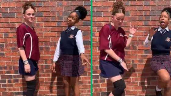 2 school girls bust amapiano moves in TikTok video, groovy students win over Mzansi viewers