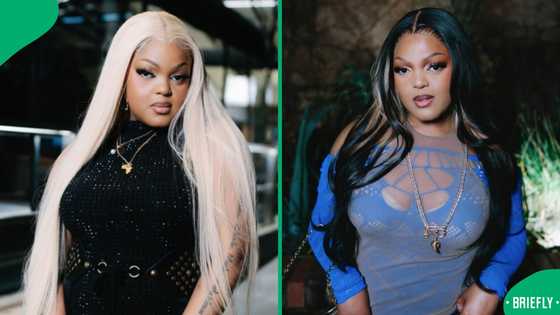 DBN Gogo shows off curves in white polka-dot swimsuit during international holiday