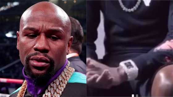 Boxing legend Floyd Mayweather shows off amazing wrist watch worth R292m