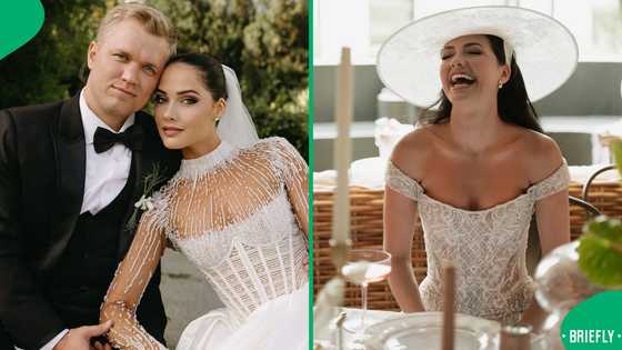 "Mr and Mrs Vermaak": Miss SA 2023 Natasha Joubert's wedding video wows Mzansi