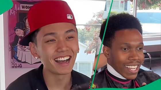 “Turned bro into Drake”: Barber impresses Mzansi with haircut transformation