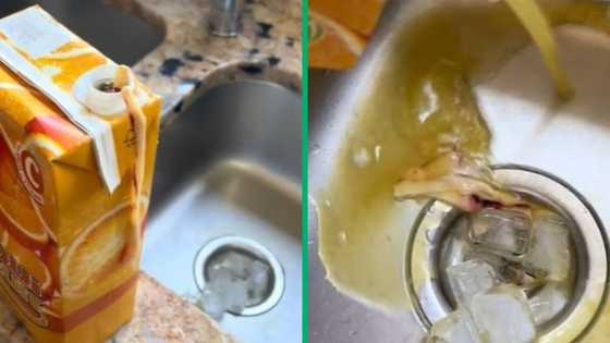 Liqui Fruit customer gags in TikTok video of spoiled carton, Mzansi speculates about spoiled juice