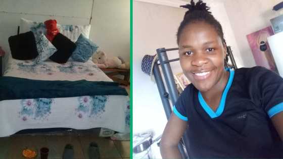 "I am grateful": Young woman appreciates 1-roomed abode and takes care of it