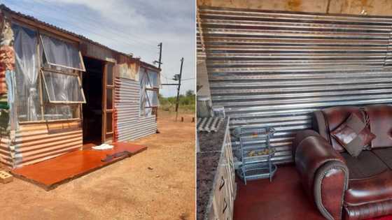 Woman's homely shack has Mzansi touched over cosy vibe achieved with very little