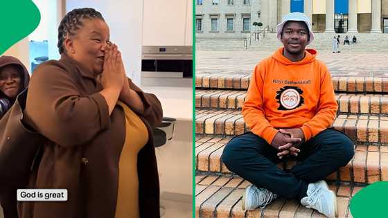 "She looks proud": Gift Bozekana's mom reacts to seeing his new house for the first time, SA moved