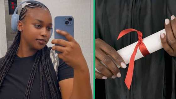 Video captures emotional video of woman crying after graduation, Mzansi touched