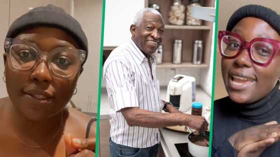 Mzansi dad dotes on sick daughter in TikTok video by doing her chores and bringing care package