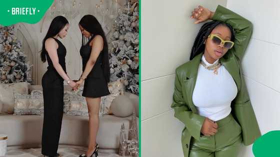 Khanyi Mbau’s daughter Khanukani stuns Mzansi in chartreuse halter dress
