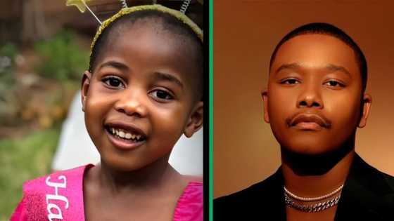 Little girl's gift of flowers to Langa Mavuso touches hearts online, Shares TikTok video