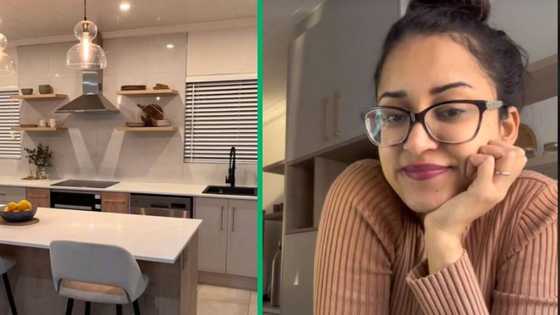 Woman shows off her gorgeous renovated kitchen, Mzansi stunned: "Beautiful!"