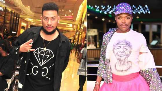 AKA gives Somizi Mhlongo intense death stare over 'Idols SA' judge's shady reaction to performance