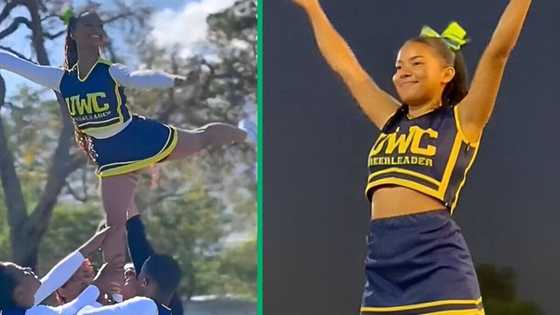 University of Western Cape cheerleaders slay mid-air stunts in TikTok video, Mzansi applauds