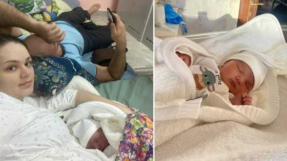 Ukrainian woman gives birth to firstborn while bombs explode outside hospital, thanks doctors for service
