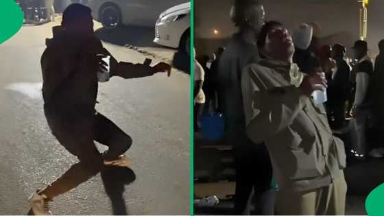 "Ban alcohol in South Africa": 'Drunk' man at groove holds his balance in funny skit