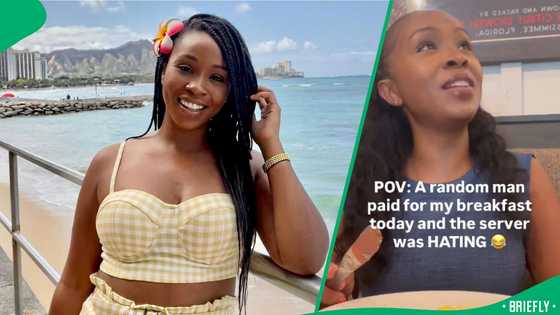 "He has jealous energy": Waiter hates on woman after a stranger settles her bill, SA stunned