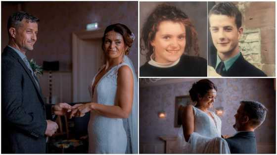High school lovers whose parents never wanted them together get married after 22 years