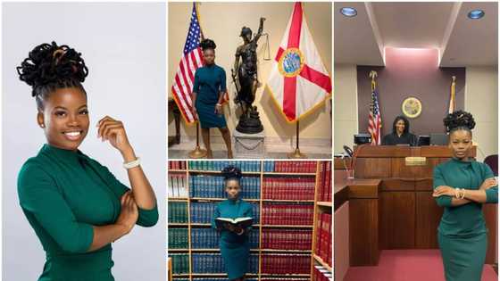 Strong young lady turns troubles into triumph, becomes court intern