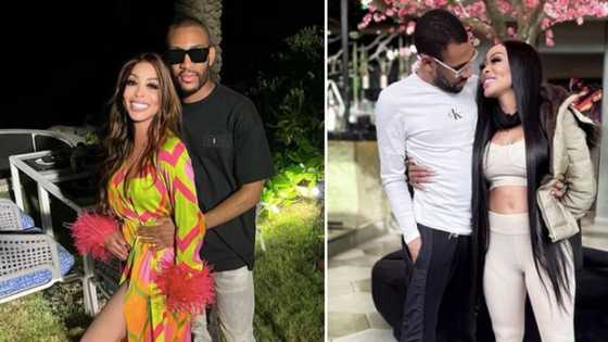 Khanyi Mbau get Zimbabwean bae Kudzai Mushonga's name tattooed on her hip, fans react: "Love is in the air"