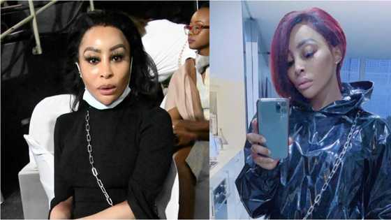 Khanyi Mbau takes to social media to debut her snow white hairstyle