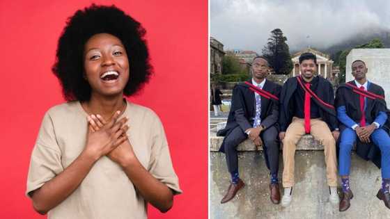 3 Young men go from being friends in 1st year to bagging degrees together, Mzansi in awe of their friendship