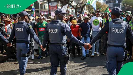 Protesters plead with SAPS members not to throw children in van in viral video