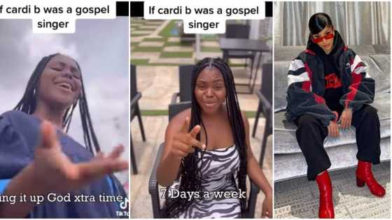 Talent choke: Pretty lady with voice like Cardi B recreates & raps gospel version of the singer's 'WAP'