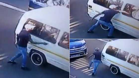 'Extreme sport': Astonishing video shows cellphone snatcher hit taxi in Hillbrow
