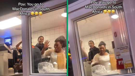 Vibey Mcdonald's staff bust a move to 'Mnike' at drive-thru in hilarious TikTok video