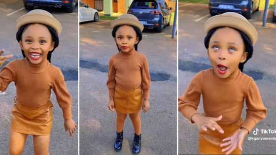 Adorable little girl does 'Kilimanjaro' dance challenge on TikTok: Mzansi loves her moves and cute outfit