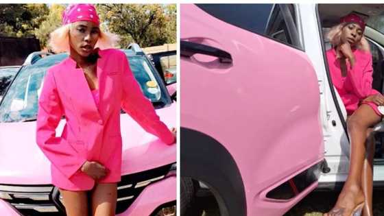 Woman's pink Renault Kiger shines as the ultimate expression of car customisation