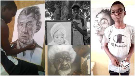 Young boy draws inspiration from artists and makes unforgettable artworks