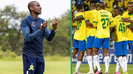 Mamelodi Sundowns coach Rhulani Mokwena happy after taking 1 step closer to clean sweep