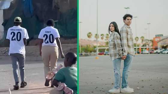 Couple rocks matching shirts, Kasi residents in stitches: "Together since 2020"