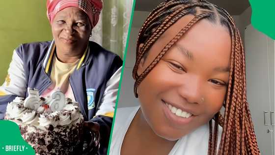 65-year-old mom's sweet reaction to 1st cake gift from daughter goes viral