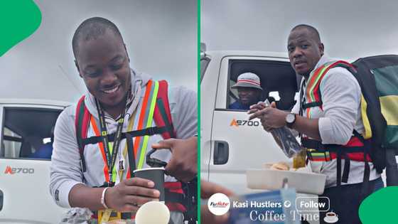 "Bless his hustle": SA impressed by Joburg entrepreneur who sells coffee on the streets