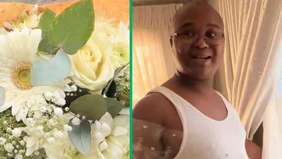TikTok video of woman's failed flower surprise trends, bae is not impressed
