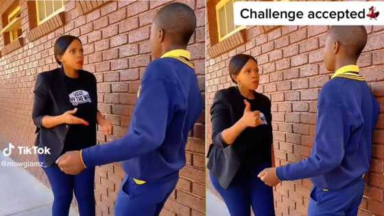 Sotho teacher dancing up a storm with pupil delights Mzansi and gets 2M TikTok views over fire amapiano dance routine
