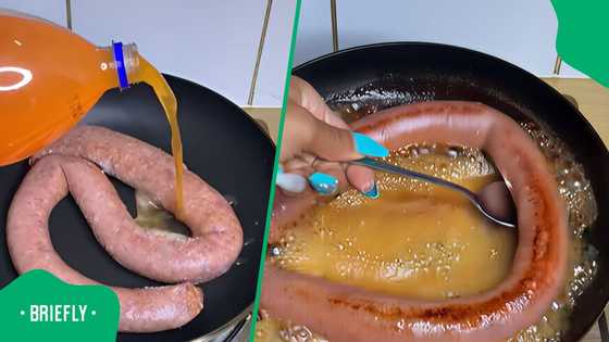 "Unplug Us, Sisi", Woman shocks Mzansi with her unconventional way of cooking wors
