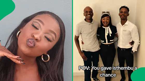 "I want one too": Woman serves isthembu goals with 2 boyfriends, SA ladies show respect