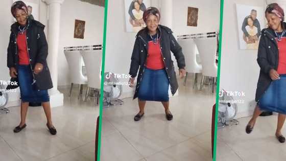 Vibey lady wows South Africans with her trendy dance routine in viral TikTok video: "Lapho angikwazi nhlobo"