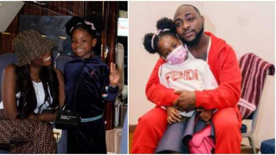 "You are making life hard for me": Davido's daughter Imade tells mum, packs her bags to run away from home