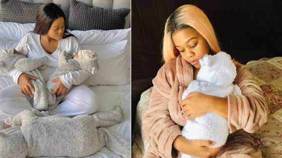 Woman welcomes newborn twins after wishing for a pair 3 years ago, Mzansi appreciates wholesome updates