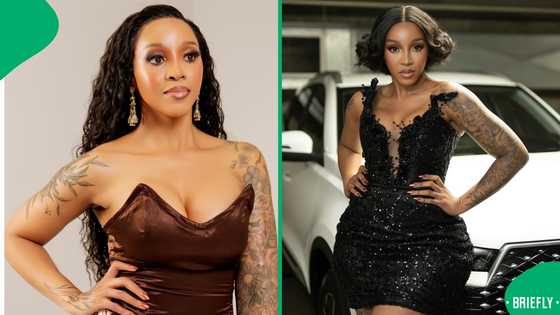 Sbahle Mpisane's bizarre gym outfit gets Mzansi talking: "She’s trying too hard for attention"