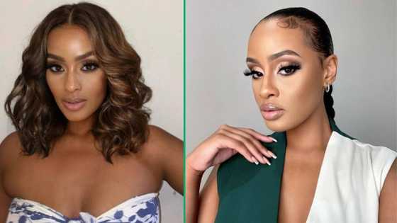 Cassper Nyovest's baby mama Thobeka Majozi trains with son Khotso in cute video, fans impressed