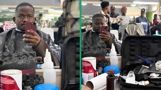 Man's barber gets arrested mid-haircut appointment in TikTok video, SA cracks jokes