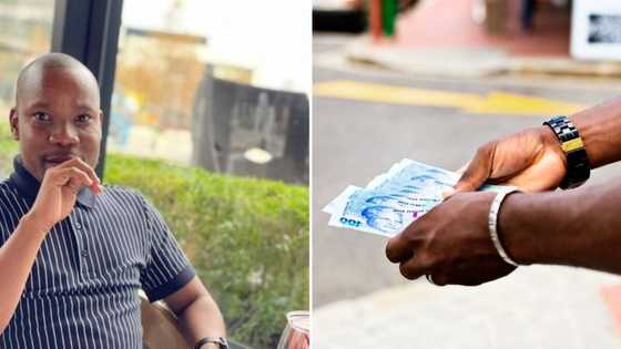 Creative man shares photo of how he stashes his money inside body lotion bottle, SA left in stitches